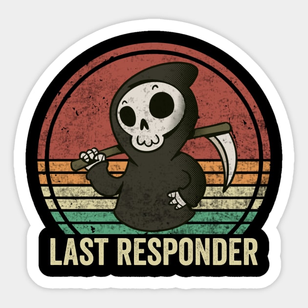 Last Responder Dark Humor Sticker by Visual Vibes